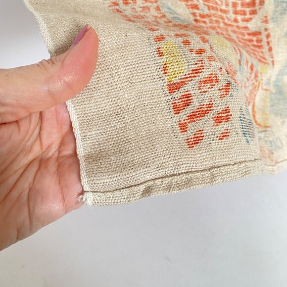 Colonial Candle Making Linen Tea Towel Vintage 27" X 16.5" Rustic Kitchen - Picture 7 of 8